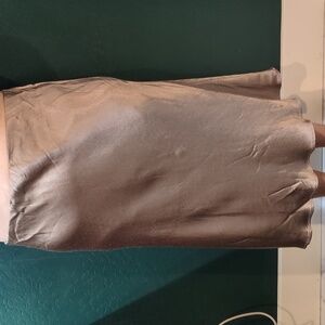 H&M Shimmering Taupe Midi Skirt